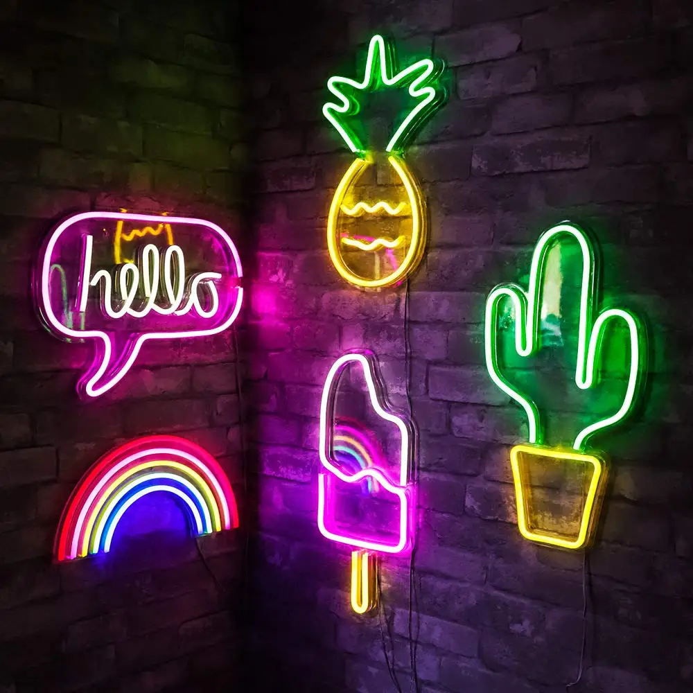 Wall Mounted Custom Led Neon Letters Backboard Light for Party and Events Decoration