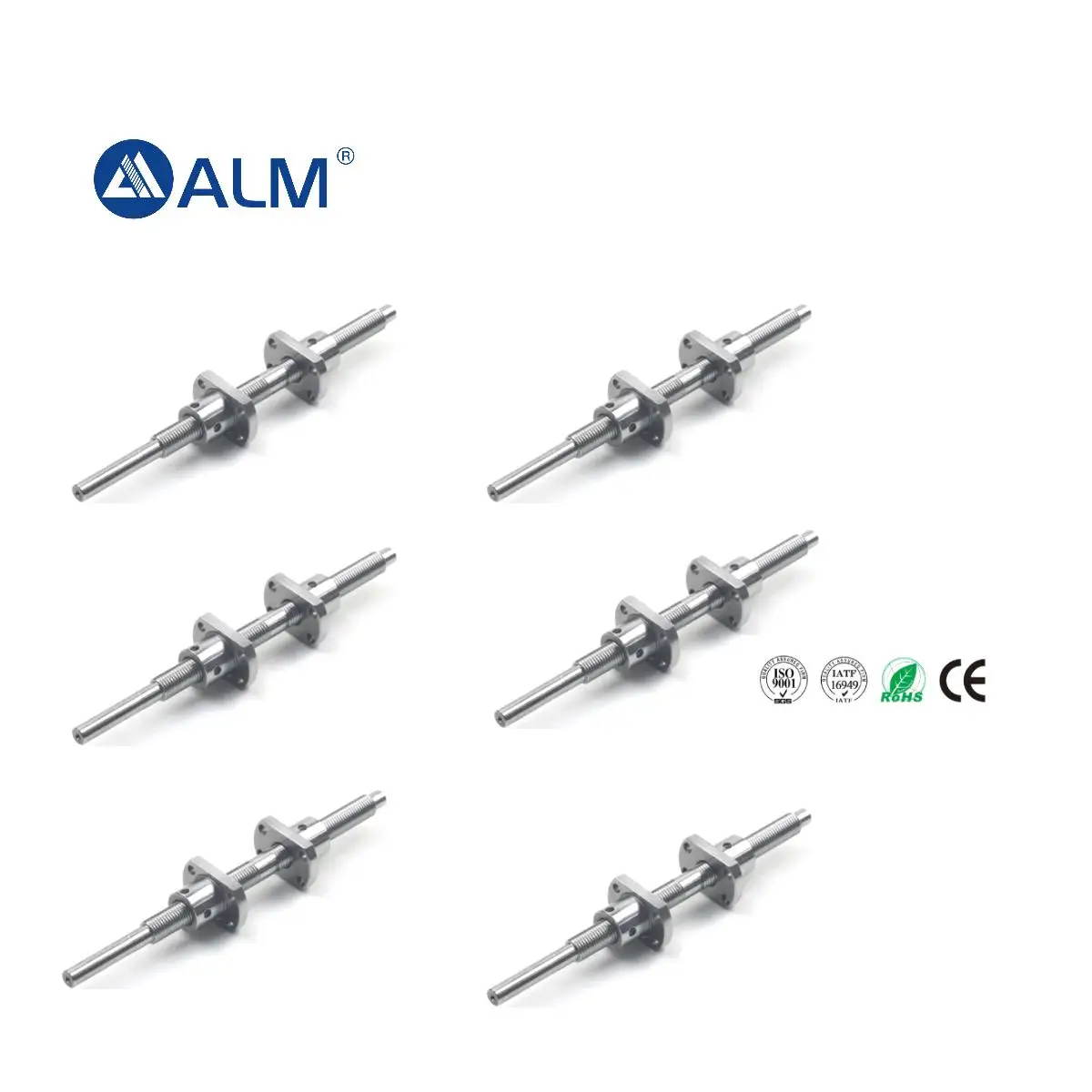 Bi-directional Ballscrew C3 C5 Accuracy Grade 0801 0801.5 0802 Right and Left Hand Thread 8mm Diameter Micro Ball Screw