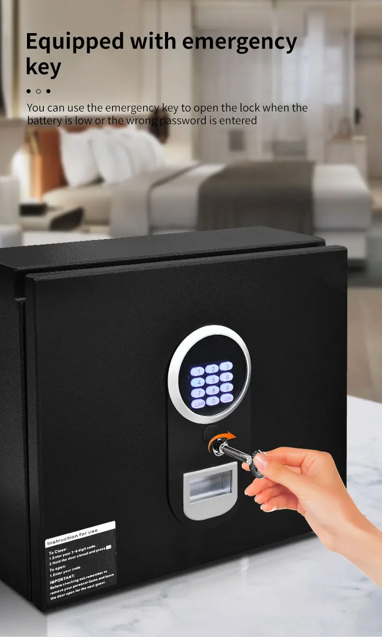 CEQSAFE Hotel Safes for Sale Digital Top-open Floor Safe for Laptop Strong Box factory