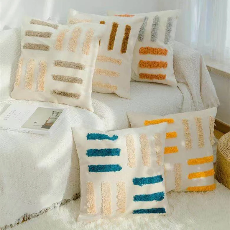 Professional Tufted Woven 45x45 Pillow Cover Boho Pillow Decorative