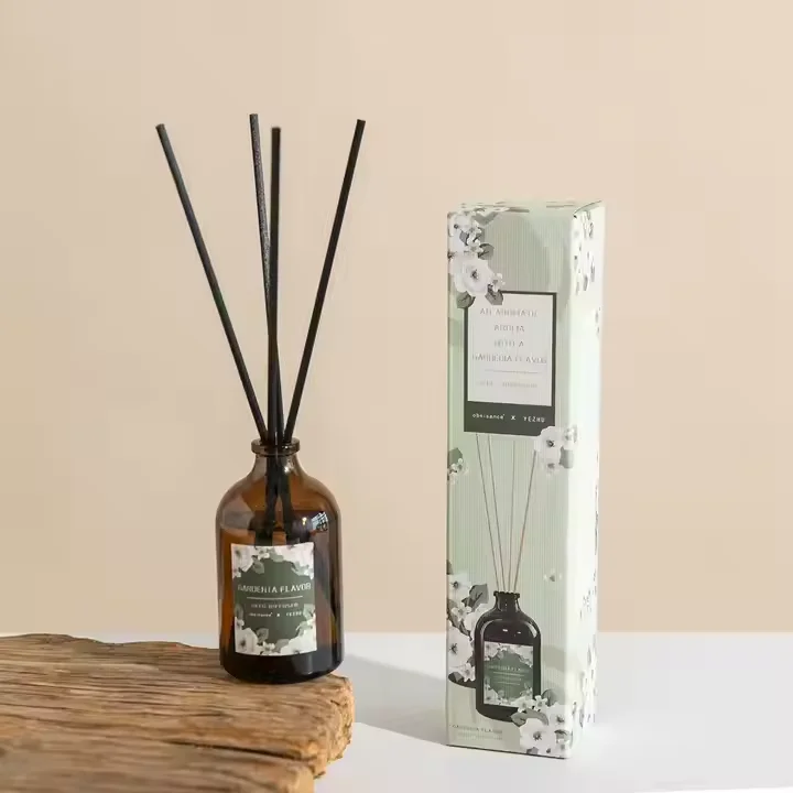 product christmas custom reed diffuser set 100ml wine shaped glass bottle  fiber sticks festive scent for home office  holiday gifts-5