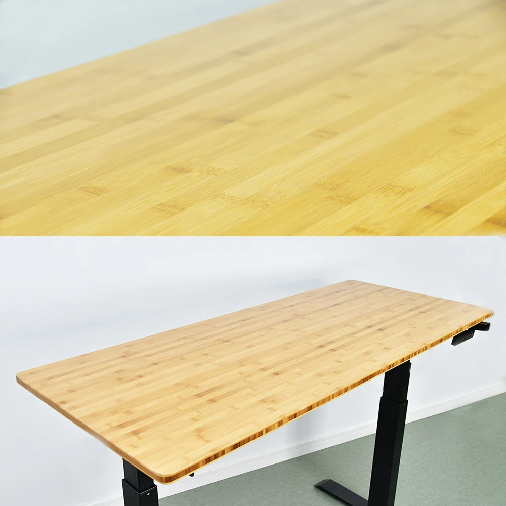
 Bamboo coffee table Stable lifting Desk Silent Home Office Height Adjustable Computer Smart Electric Sit Stand Up Bamboo Desk  