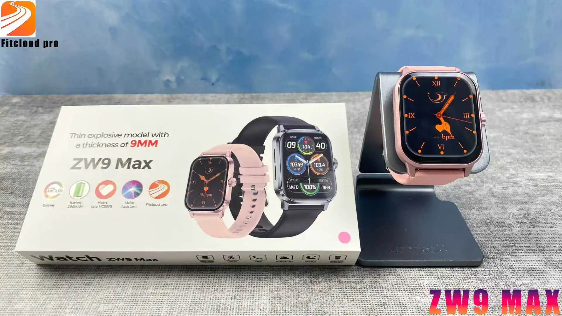 Cheap Luxury ZW9 Max Smartwatch - Waterproof Fitness Tracker for