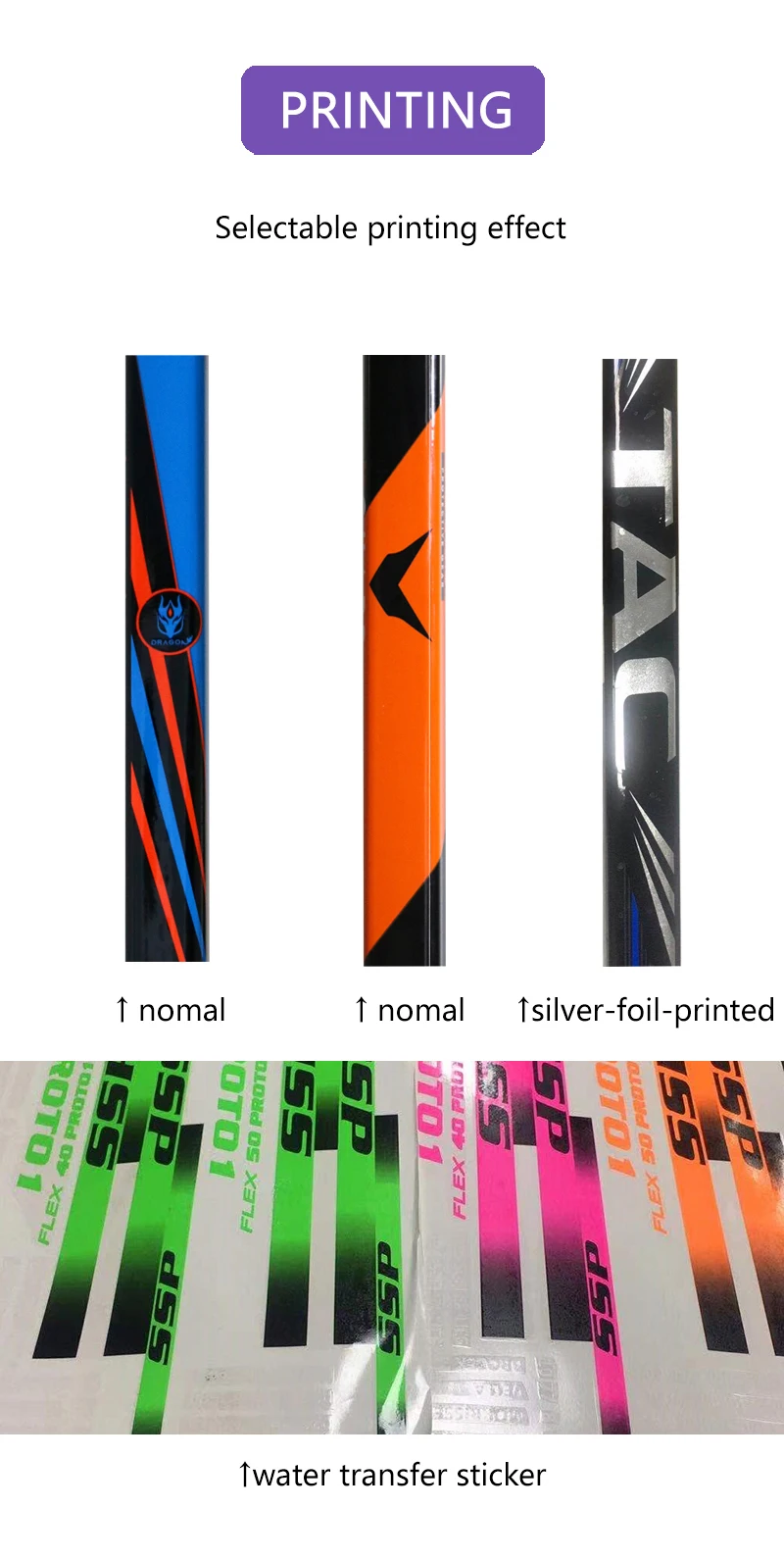 Factory Production Oem Sticks Youth Composites Professional Carbon