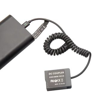 Type-C/USB-C to DMW DCC8 Dummy Battery Convenient Camera Power Cable Compatible with G5 G6 G7 G80 G81 G85 detail image