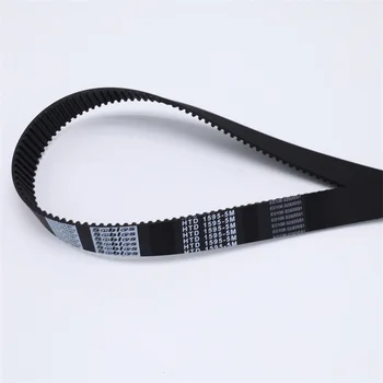 High Quality HTD Timing Belt Glass Fibre Tension Cord Nylon Fabric Teeth Low Price Industrial Rubber Arc Tooth OEM Customized
