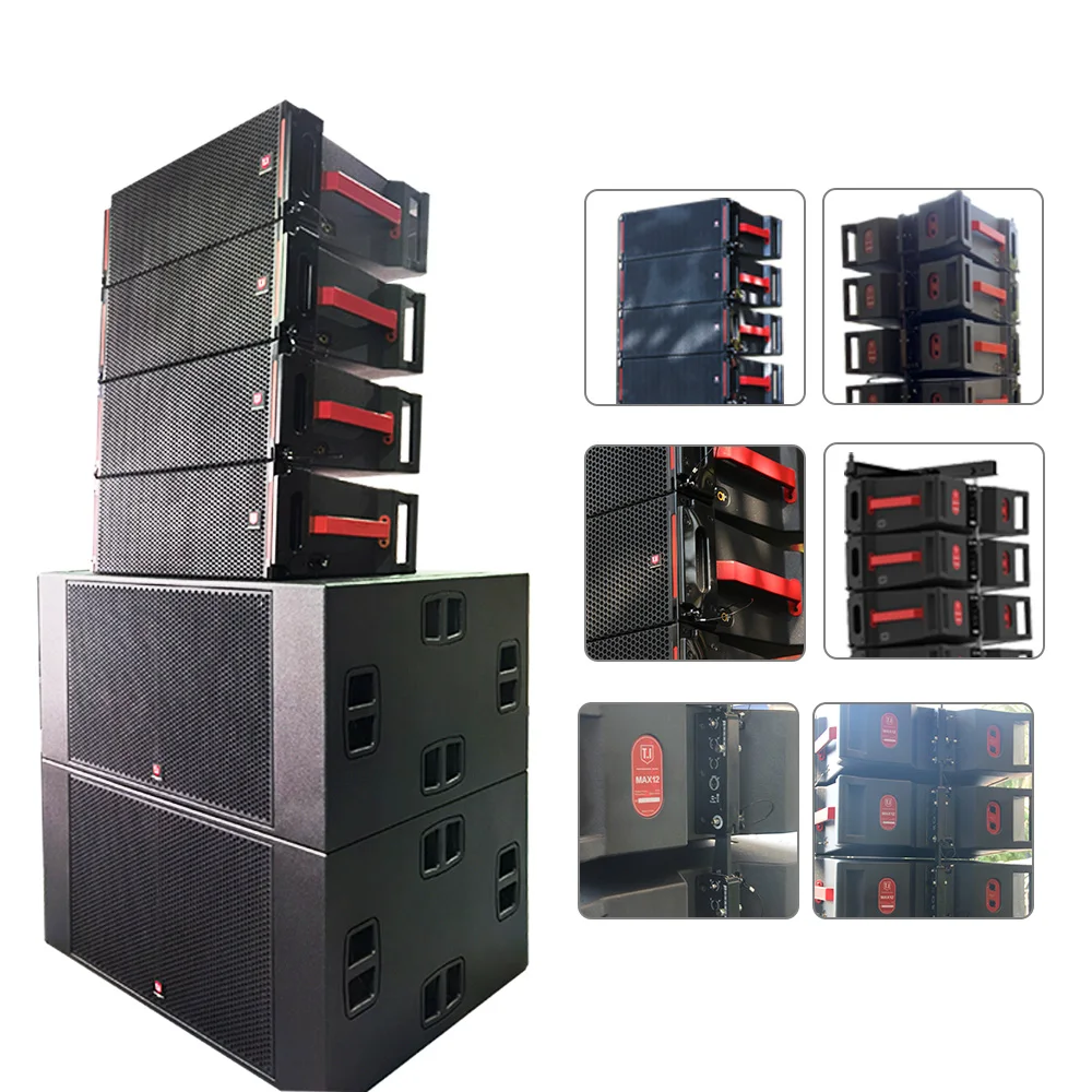The Smallest Line Array System Single 12 Inch 3 Way Audio Sound Array Speakers for Church