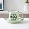 Fruit green and coffee-colored logo