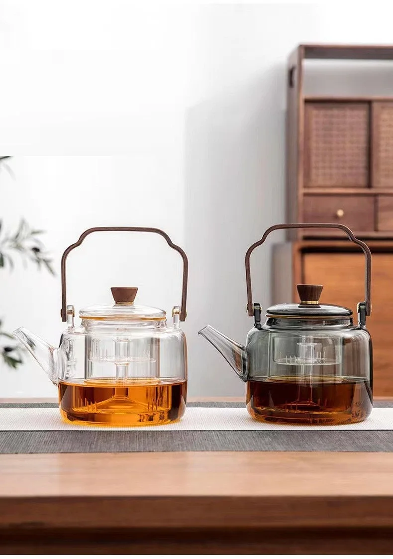 High Borosilicate Glass Lifting Beam Teapot and Stove Boiling Tea ...