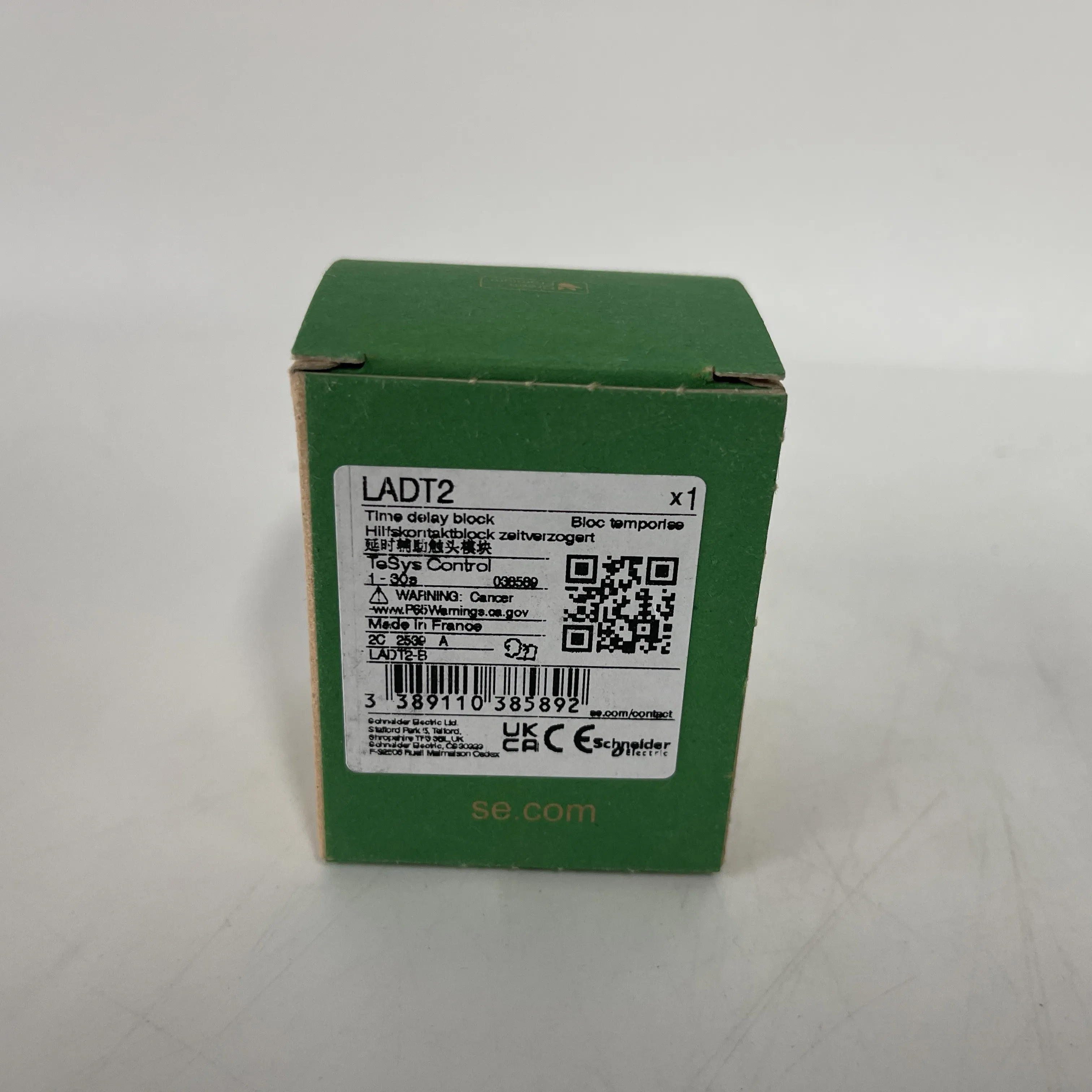 Schneider Time Delay Block Contact Block LADT2