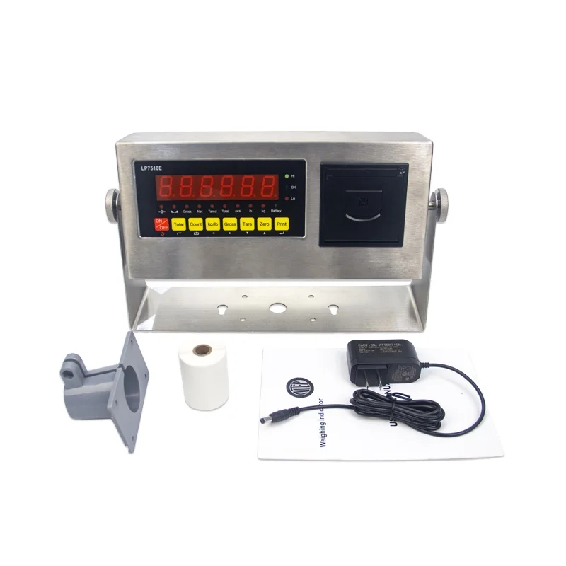 LP7510P Electronic Digital Weight Scale Indicator with Label Printer Weighing Indicator