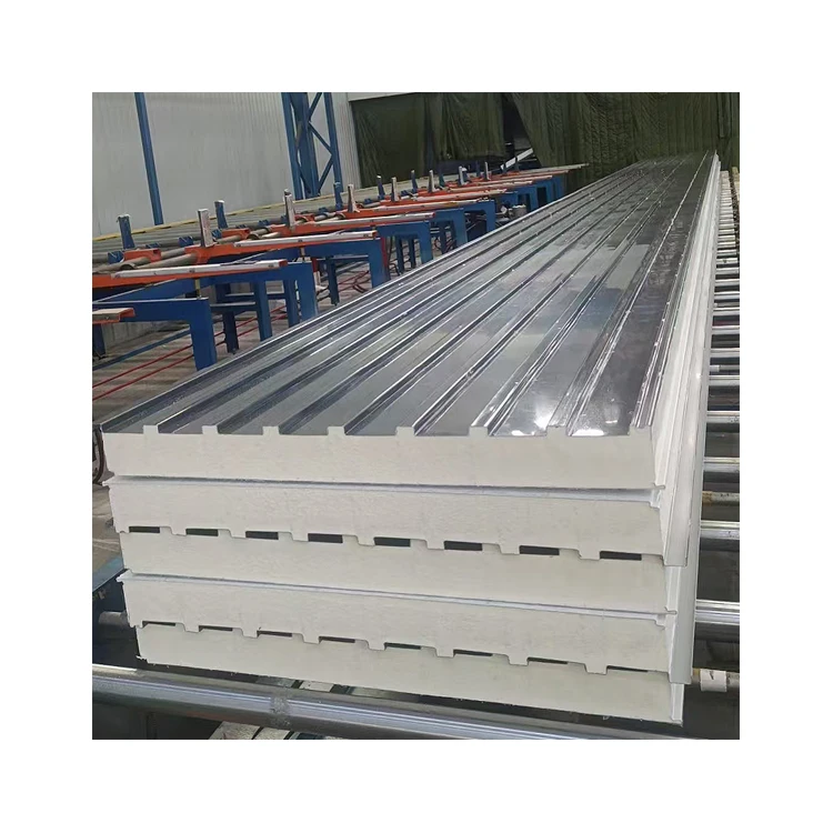 Pre-painted Sheet Polyurethane PU EPS WALL PANEL Fire-Resistant Boards Sandwich ROOF Panels for Cold Room