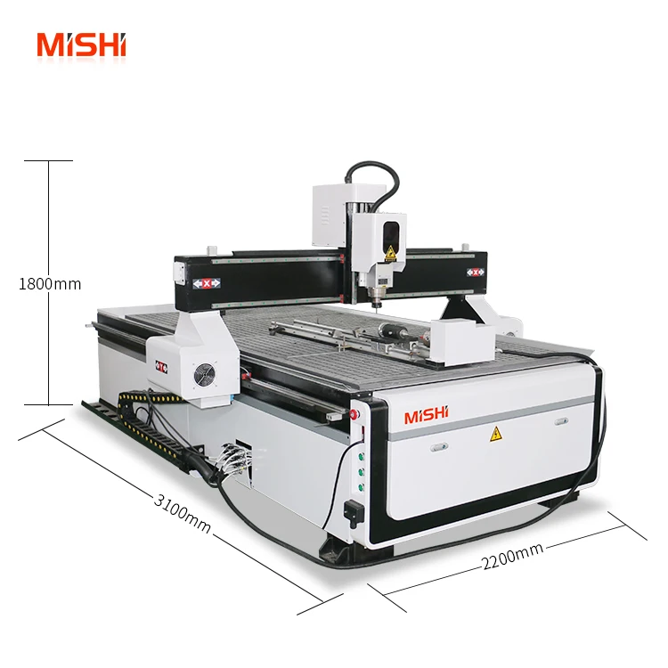 Factory Direct Selling 1325 4 Axis 3d Cnc Wood Carving Machine Working Cnc Router America Canada Mexico