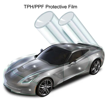 hot sell High Flexible non fading yellow TPH Paint Transparent film car protection