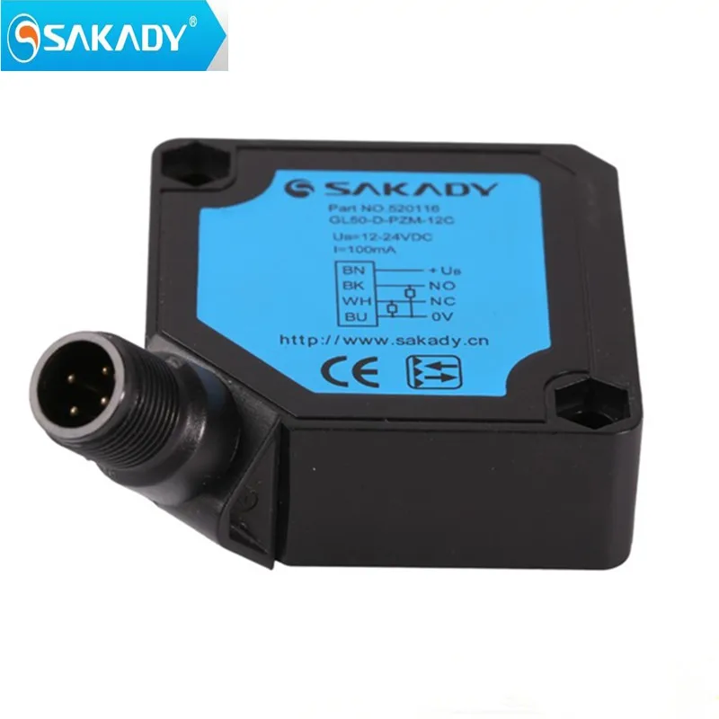 SAKADY the Detection Distance of Square Infrared Reflection Type Is 10 Meters Photoelectric Switch Sensor