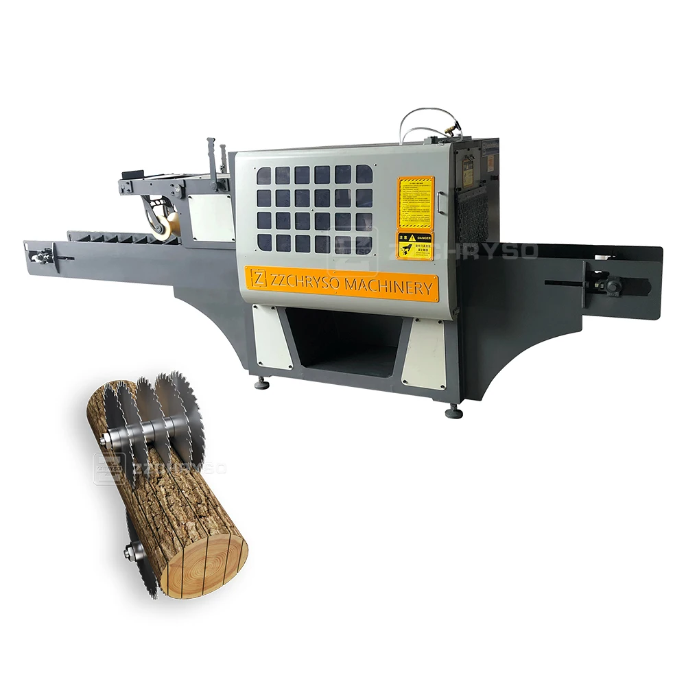 Wood Process Saw Machine Logs Timber 300mm Circular Multi Blade Rip Saw Machine