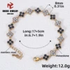 Pulsera de trébol de cuatro hojas - 16
