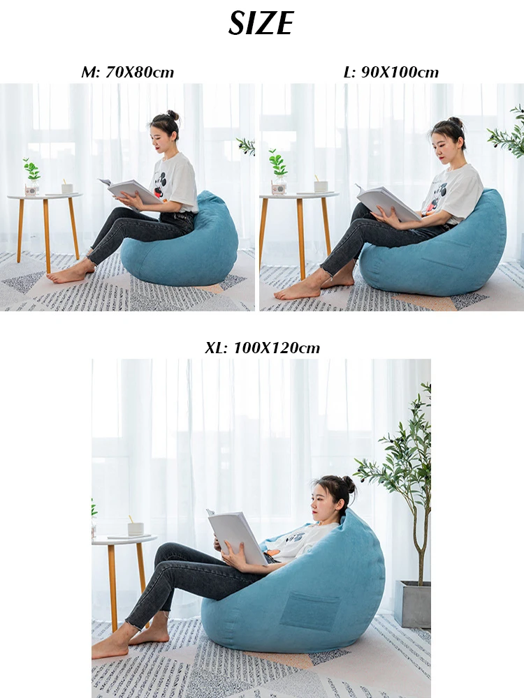 Wholesale Lazy Sofa Bean Bag,Eco Friendly Adult Bean Bag Chair,Unfilled