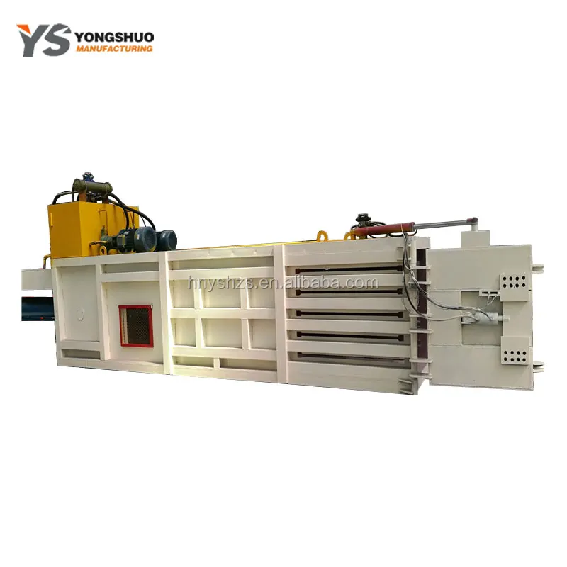 Automatic Horizontal Hydraulic Waste Paper Board Carton Compactor Cardboard Press Baler