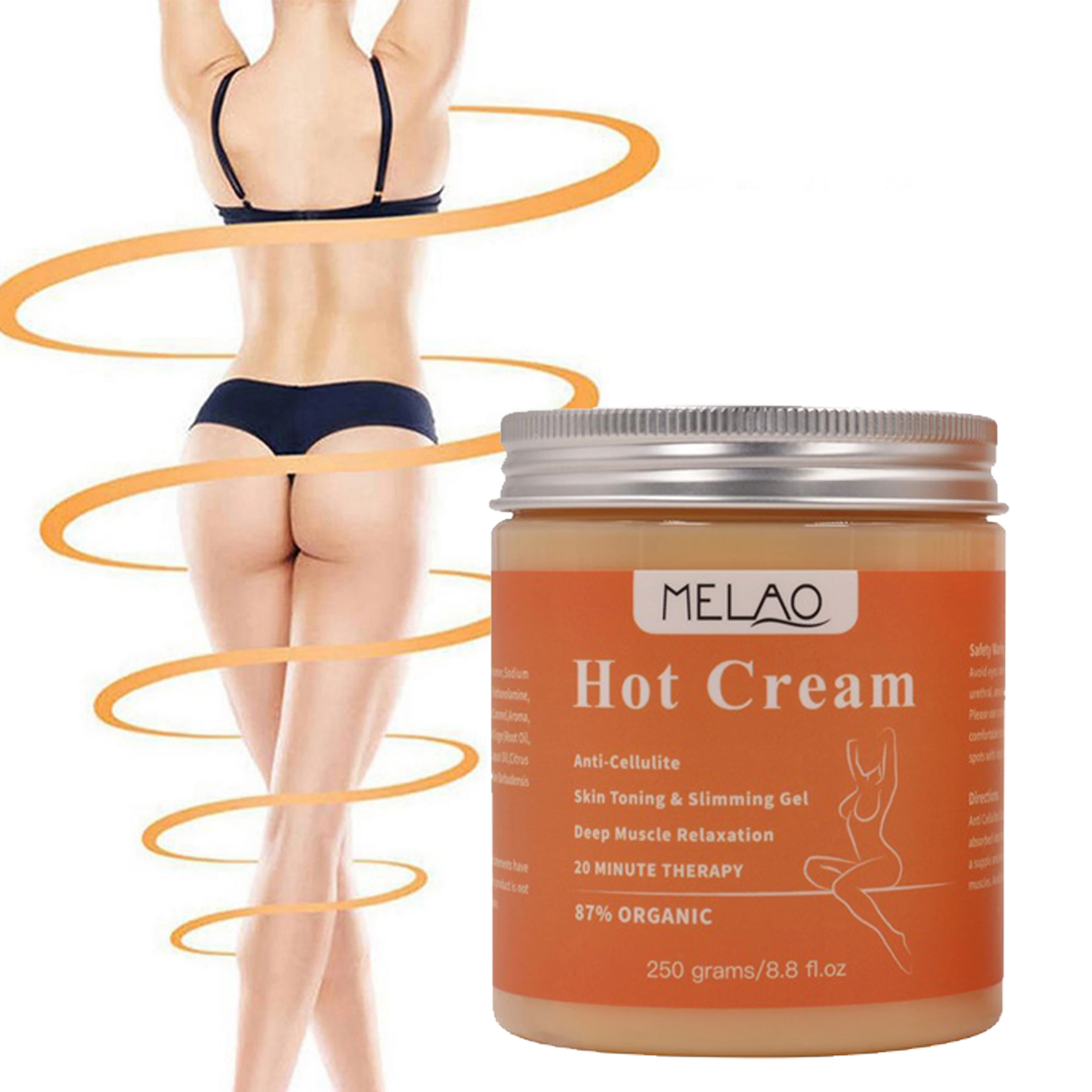 MELAO 250g Anti Cellulite Hot Cream Oil Stick Fat Burner Gel