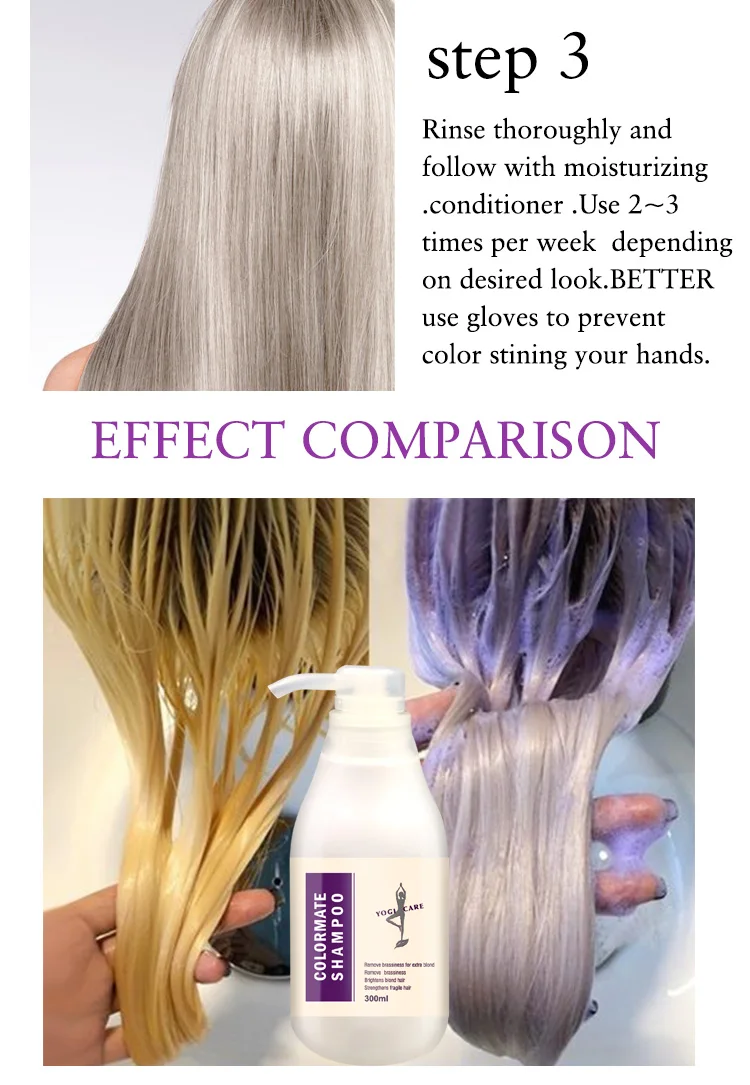 100ml Purple Shampoo Mat Yellow Bleaching Shampoo Bleaching Shampoo Care  Cream Hair Styling Bleaching