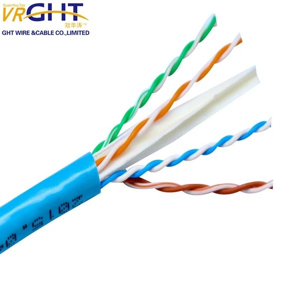 
Indoor UTP CAT6 network cables 0.57mmBC 23AWG Blue 305m 100 pair cat6 lan cable cat6a cable 