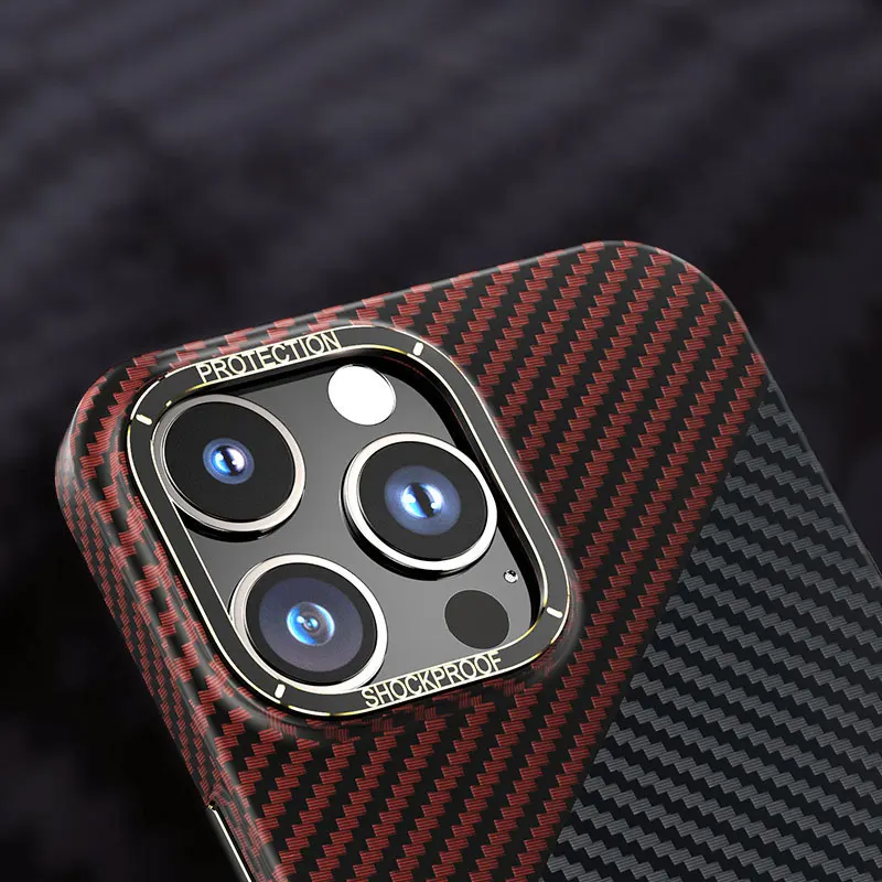 Carbon Fiber Phone Case For Iphone 15 Tpu Pc Anti Drop Cases Real Fibre Proof Multicolor Forged Mobile Texture Custom Sjk379 details