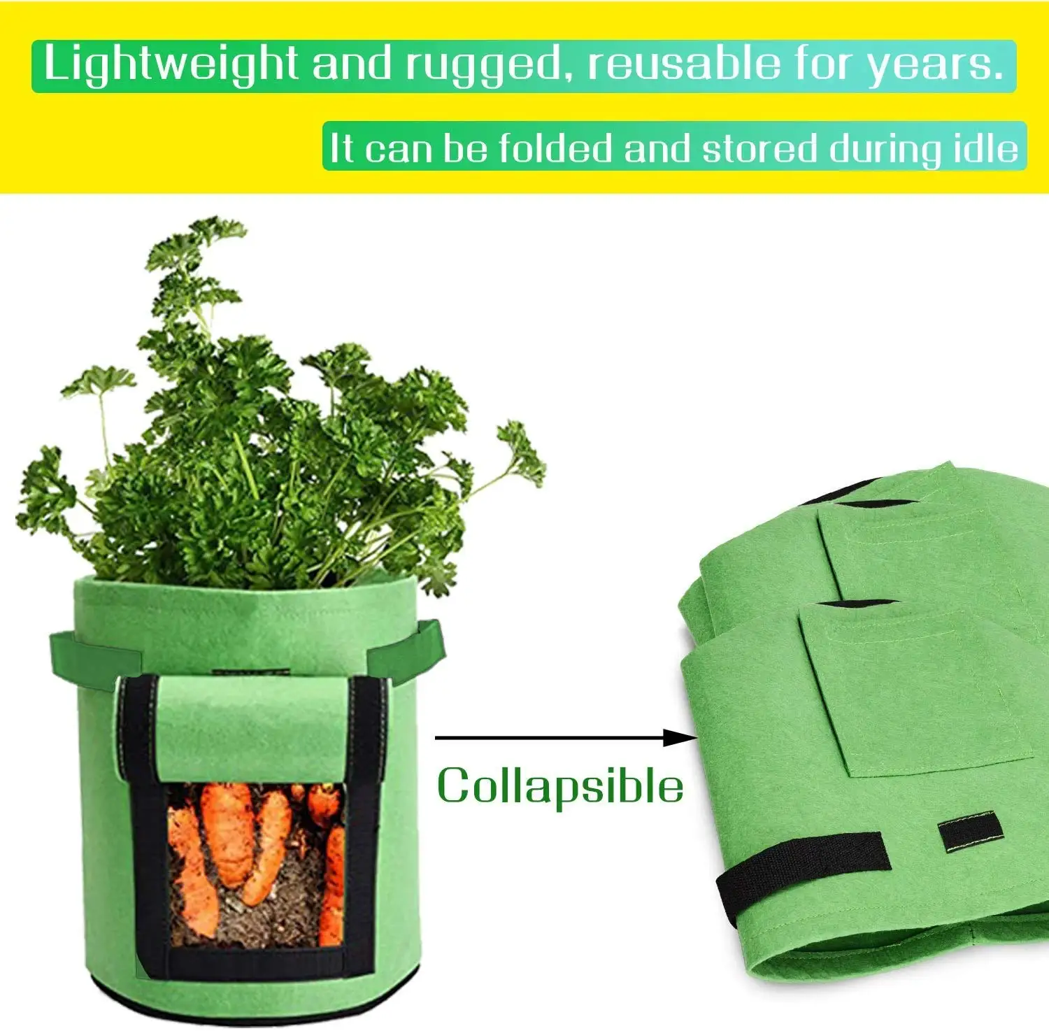 Садовый фетровый мешок для выращивания растений, с защитой окружающей среды