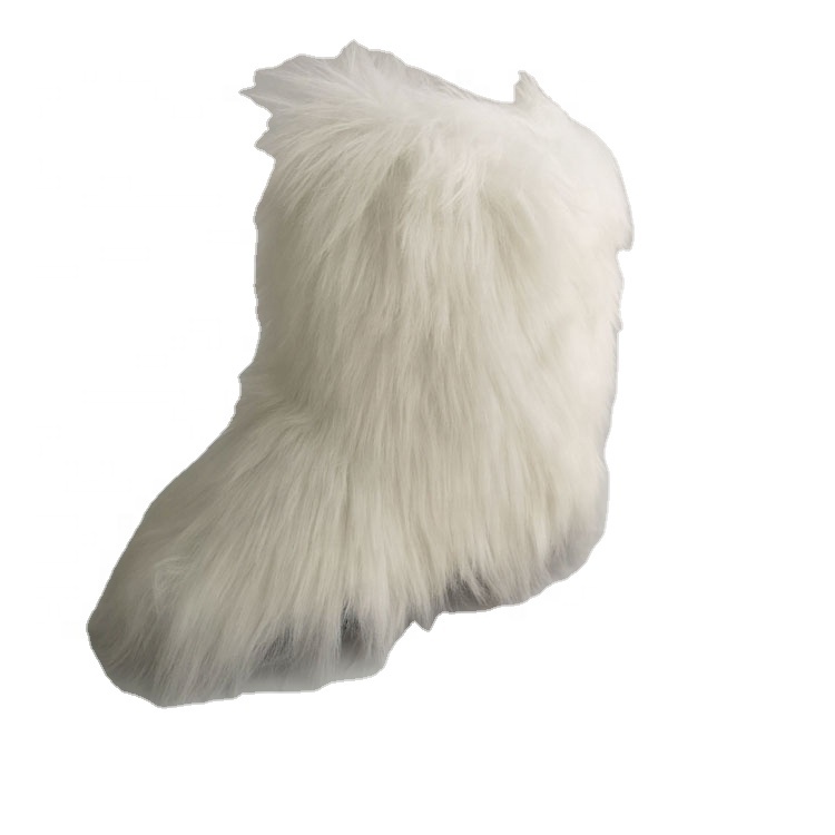 Французский новейший дизайн, зимние женские ботинки из искусственного меха для женщин, уличная домашняя обувь