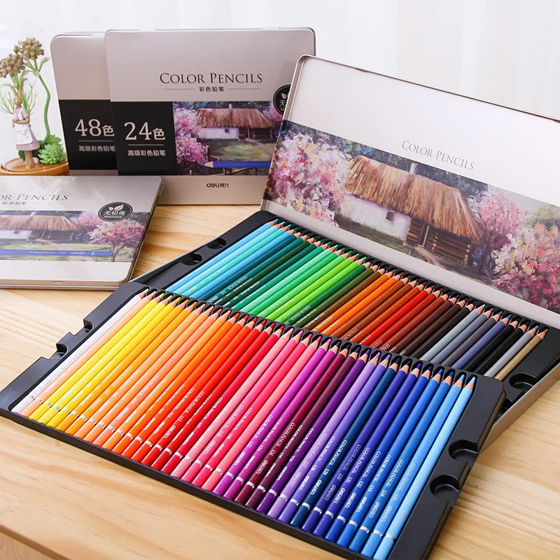 Deli 656 Color Pencil Sets - Perfect for Drawing Enthusiasts