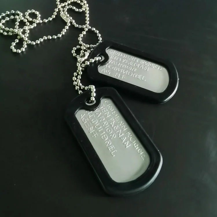 Colorful Anodized Aluminum Cheap Dog Tags With Ball Chains / Cheap