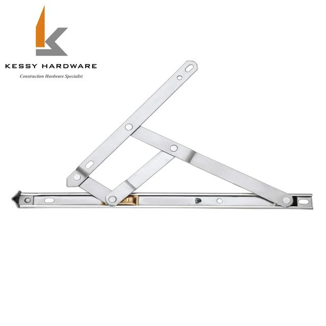 China Supplier Heavy duty round square groove 4 bar hinge stainless steel casement window hinge friction stay arm