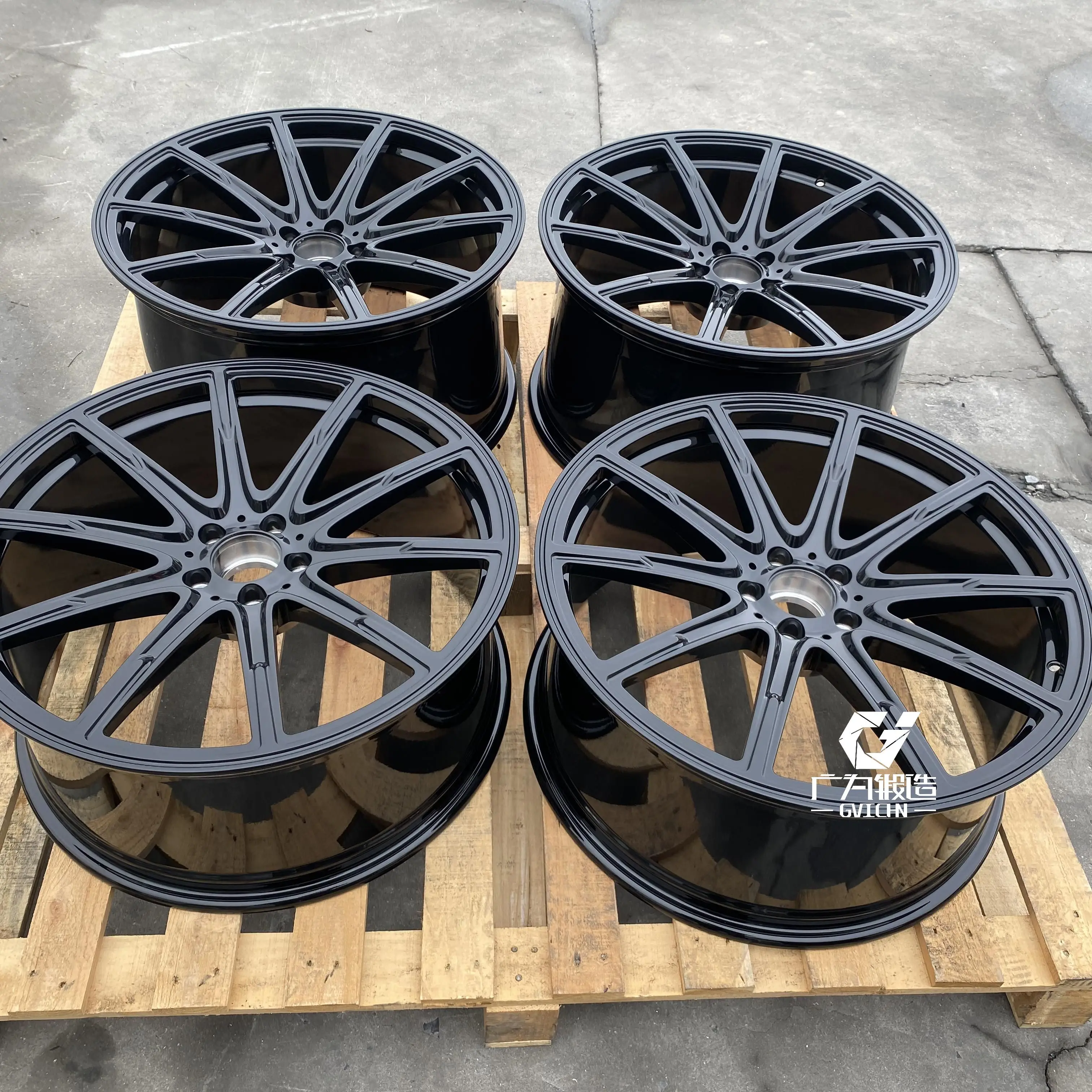 GVICHN Custom 16 17 18 19 20 21 22 inch Forged 6061 T6 Alloy Wheel Rim 5x112 5x114.3 5x120 Multi Spoke Passenger Car Wheels