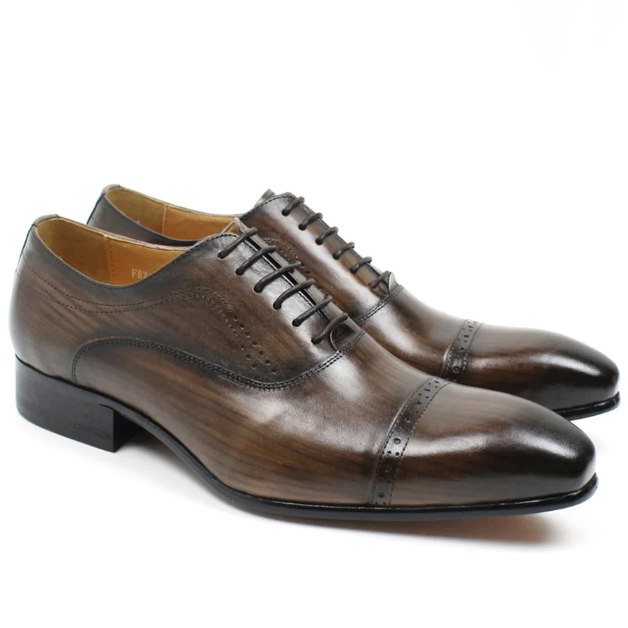 Men Shoes Dress Mens Tan Leather Navy Suede Gatsby Oxford Formal