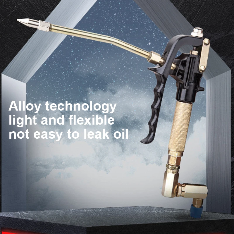 Universal Grease Gun and Manual Direction Filler Injector Nozzle for Pneumatic Grease Pump Injector Grease Lubricator