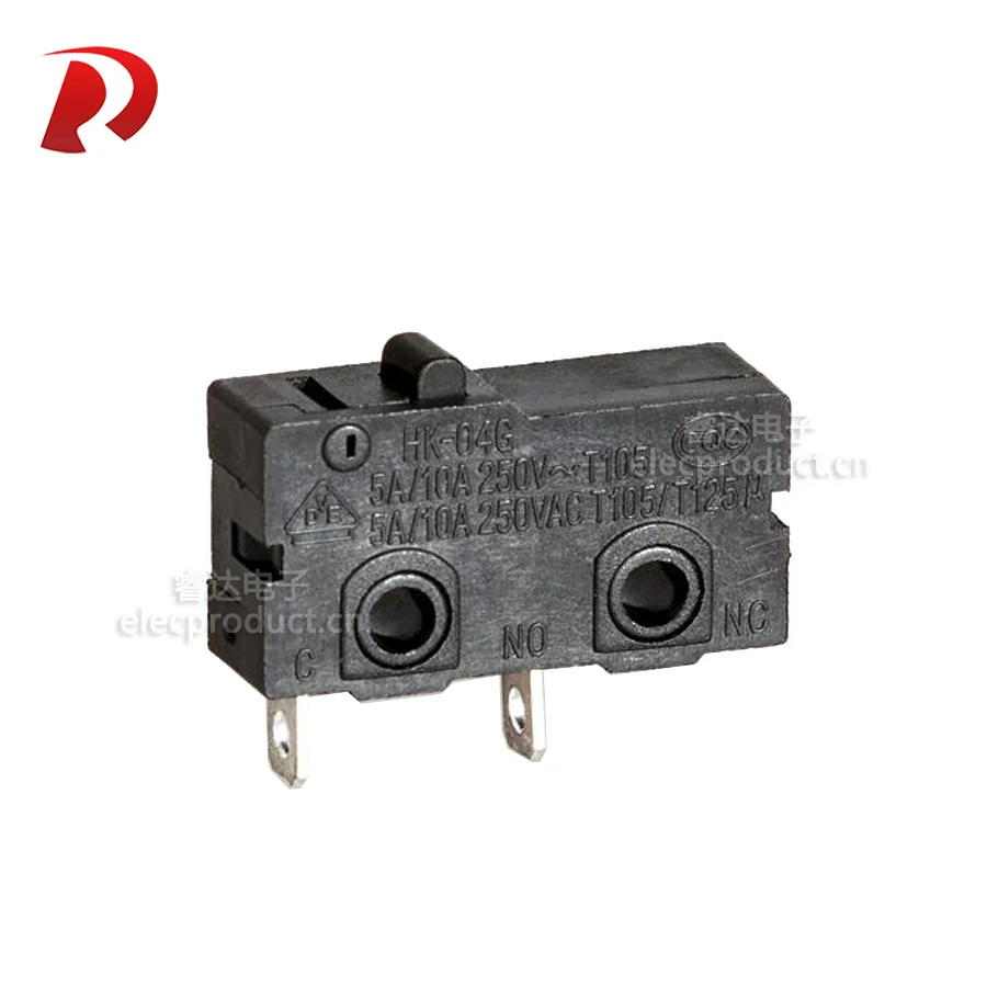 Mini Interrupteur Micro SPDT XSS-5GL2 - 3 Broches, 5A 125V AC - À Levier à Rouleau Court - Lot De 2