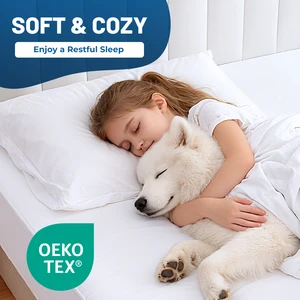 OEKO TEX Certified Commercial Use 140gsm Bamboo Mattress Protector for Hotel and Hospital