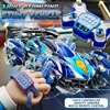 สีฟ้า-พร้อมรีโมทคอนโทรลและนาฬิกา