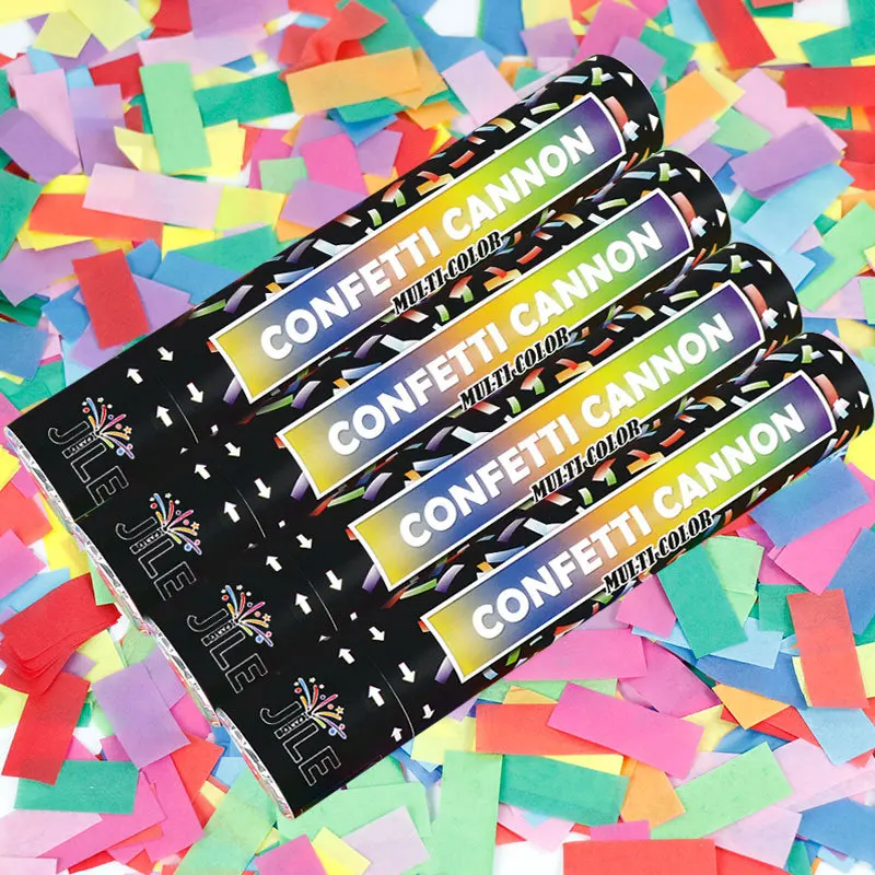 Multi-Color Confetti Cannon