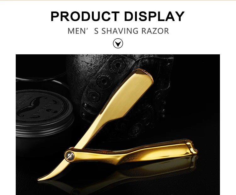 Electroplating Single Blade Razor - Manual Barber Shaving Knife