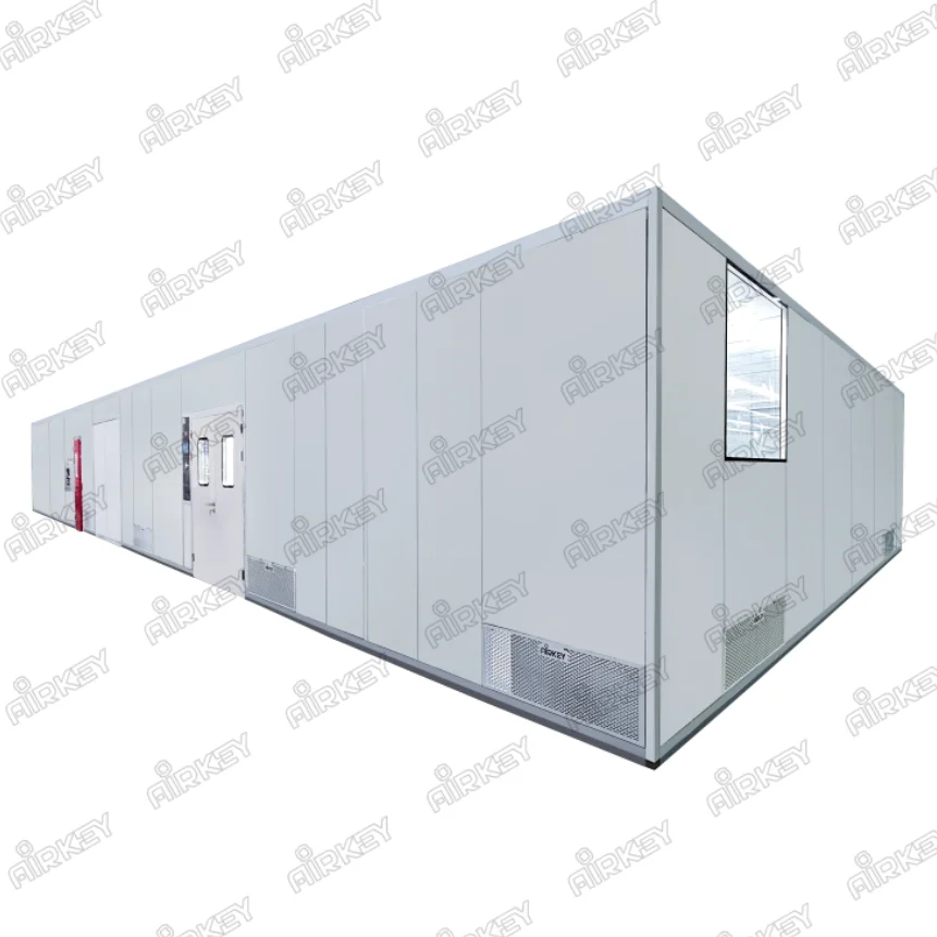 Prefabricated Class 100 Modular Cleanroom Electronics Semiconductor ...