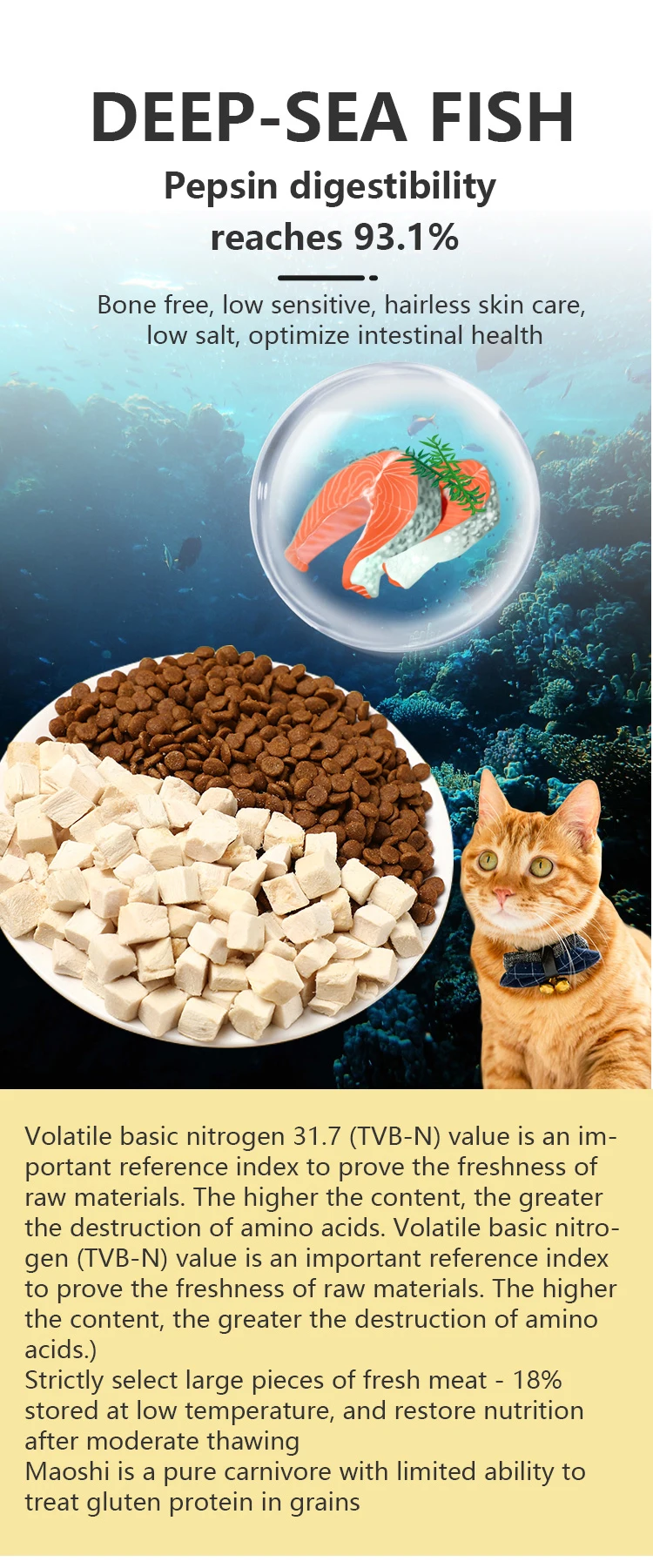 Factory Direct Cat Food Dry Bulk Factory Exports 10kg Natural Raw