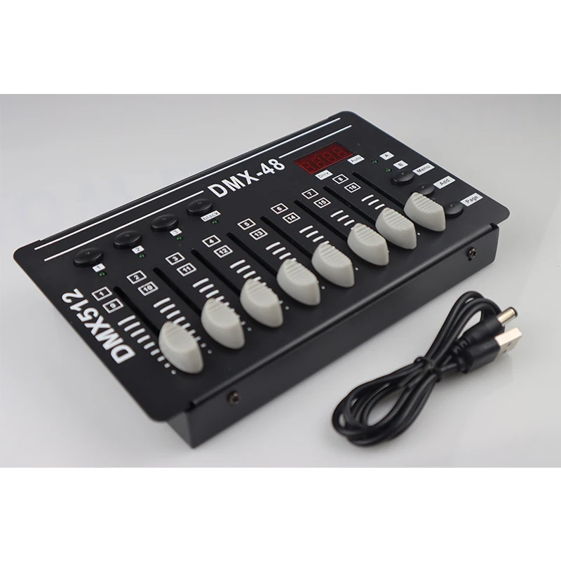 Mini DMX Controller XLR DJ Lights Console Controller for Dmx512 Laser Projector Lyre Moving Head Cold Fireworks Smoke Machines