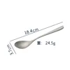 Pure titanium sandblasting spoon