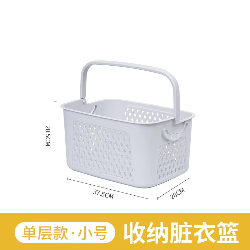 Rectangular Plastic Clothes Storage Laundry Basket With Handle - Buy ...