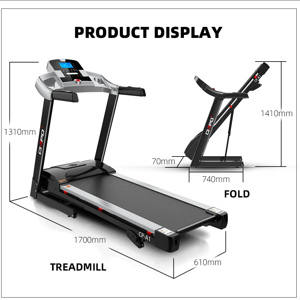 Electric Running Machine Folding Treadmill Fitness Equipment Electric