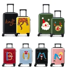 2019 жесткий чехол с настраиваемым рисунком 20/24/28 дюймов чемодан для багажа на