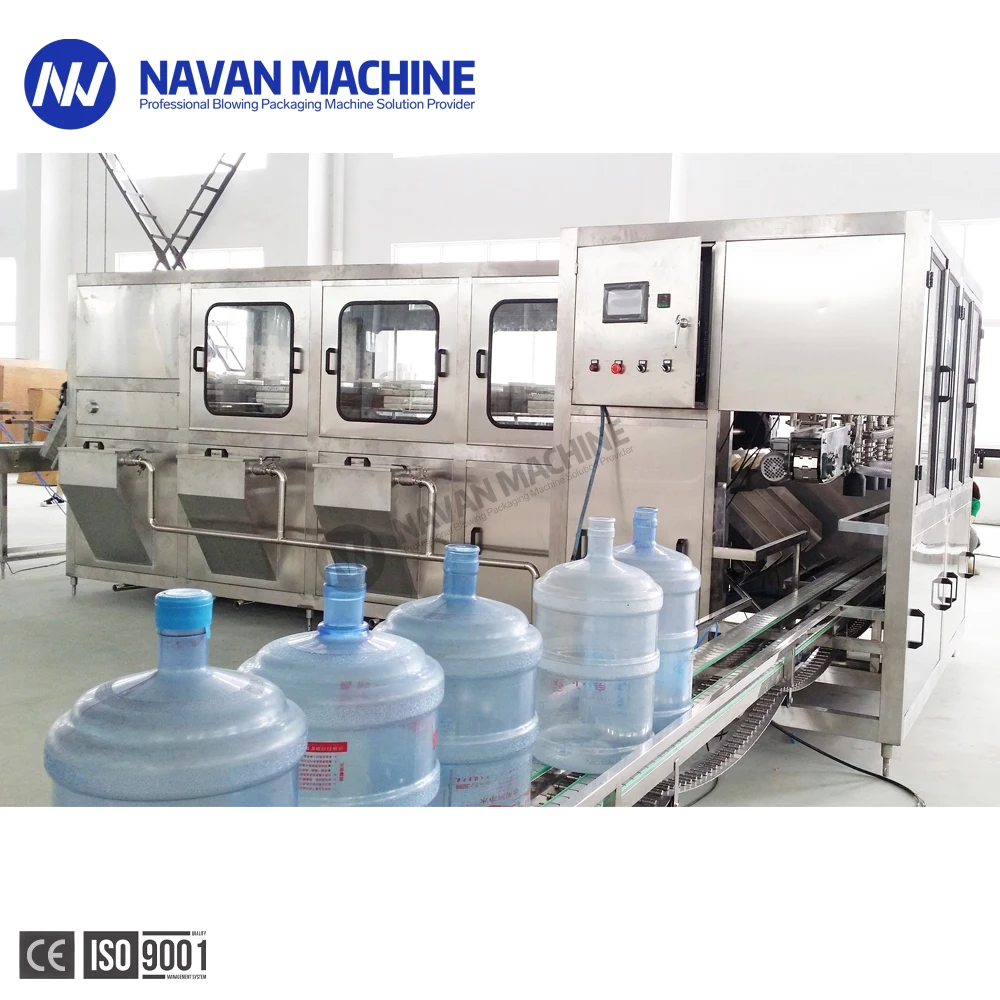 18.9L 20L 5 Gallon Barrel PET Bottled Water Filling Capping Machine Drinking Water Bottling Line details