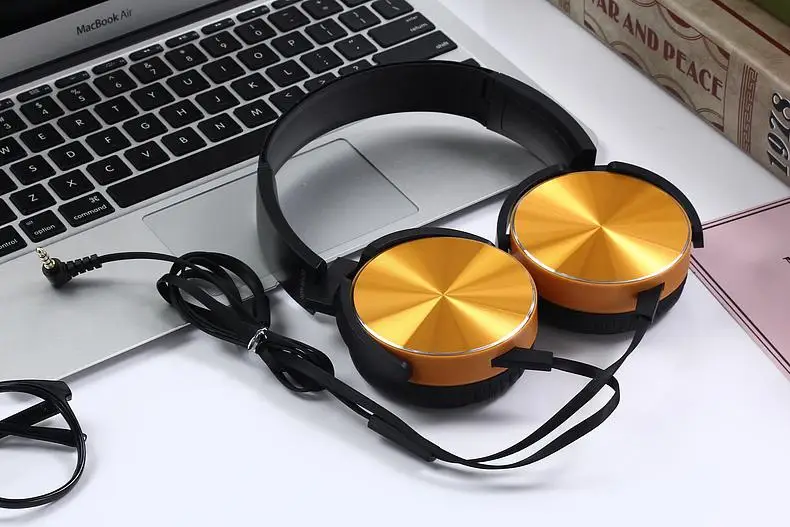 Extra Bass Wired Headphones 3.5mm AUX Gaming Headset Foldable Portable Adjustable Earphone For Computer PC Phones Auriculares - ANKUX.COM
