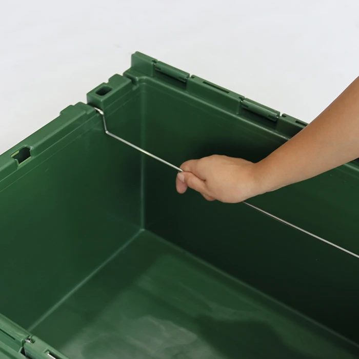JOIN 80L Logistics Attached Lid Distribution Container Stackable Moving Crates Plastic Heavy Duty Storage Boxes & Bins for Sale